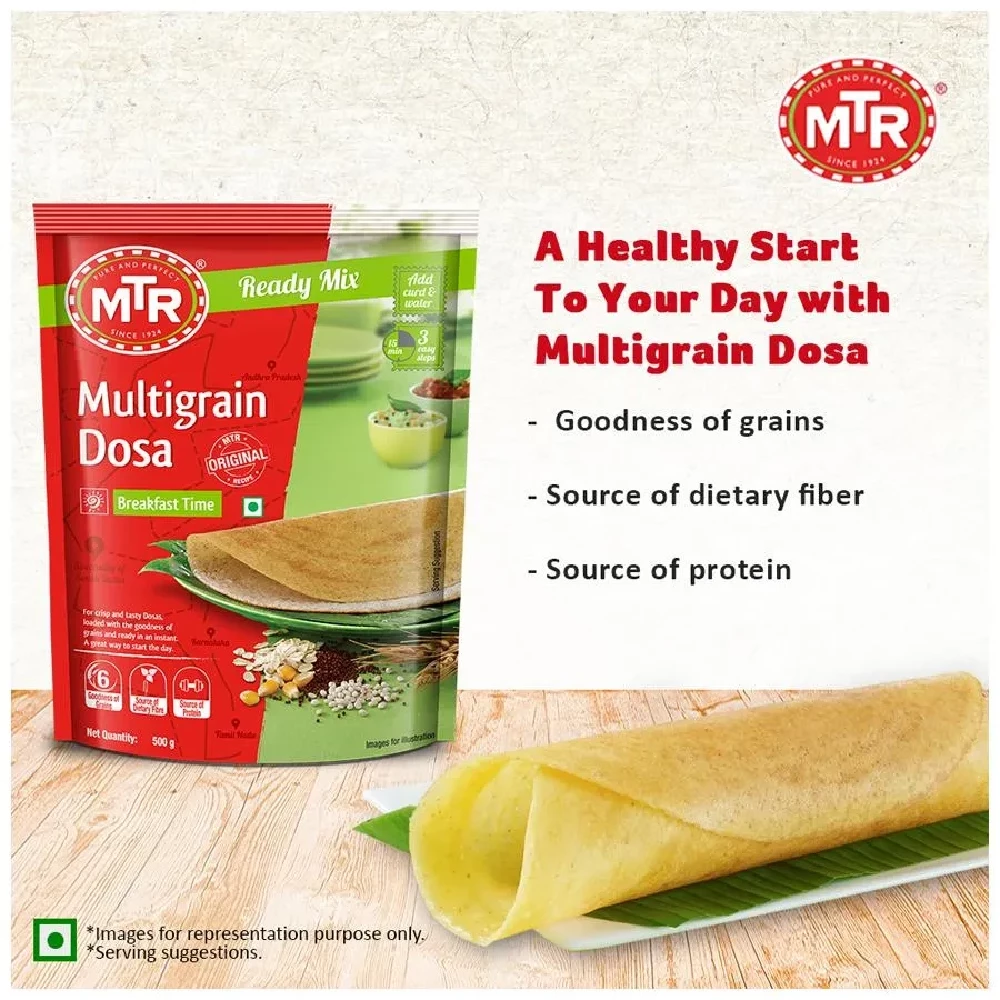 MTR Breakfast Mix - Multigrain Dosa, 500 g Pouch-6.webp